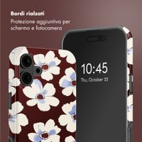 Selencia Cover posteriore Vivid con MagSafe Apple iPhone 16 - Choco Flower Pop