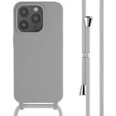 imoshion Cover in Silicone con Cordino Apple iPhone 15 Pro - Grigio chiaro