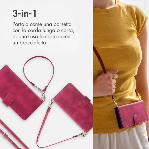 imoshion Cover a libro con Cordino Apple iPhone 17 - Rosso