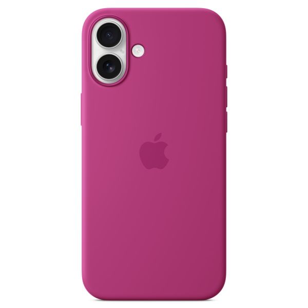 Apple Cover Posteriore in Silicone con MagSafe Apple iPhone 16 Plus - Fucsia