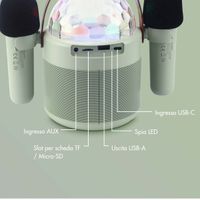 imoshion Sing & Shine Karaoke Set - Altoparlante e 2 microfoni - Mintgreen