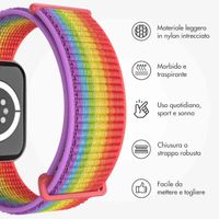 imoshion Cinturino in nylon Apple Watch | 44/45/46/49 mm - Rainbow