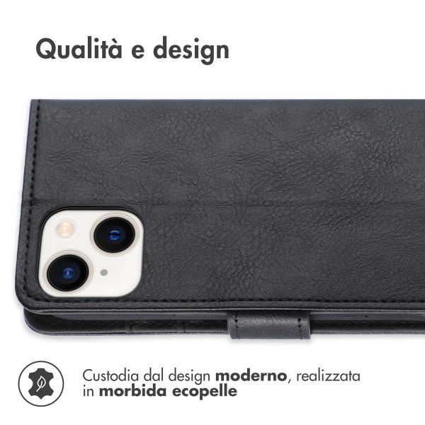 imoshion Cover a libro di Lusso Apple iPhone 14 / 13 - Nero