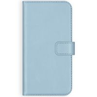 Selencia Cover a libro in vera pelle Apple iPhone 12 (Pro) - Air Blue