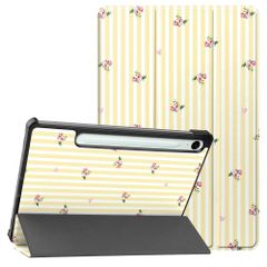 imoshion Cover Trifold Design Samsung Galaxy Tab S9 11.0 pollici / S10 Lite / S10 FE / S9 FE 10.9 pollici - Garden Stripes