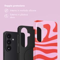 Selencia Cover Posteriore Vivid Samsung Galaxy S26 - Dream Swirl Pink