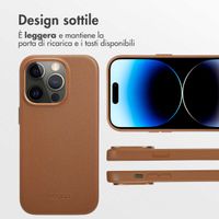 Accezz Cover in Pelle con MagSafe Apple iPhone 14 Pro - Sienna Brown