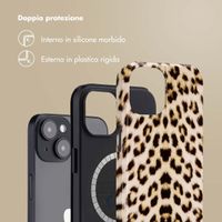 Selencia Cover posteriore Vivid con MagSafe Apple iPhone 14 - Wild Leo