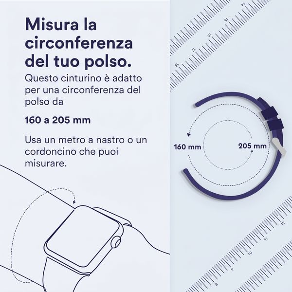 imoshion Cinturino in nylon Samsung Galaxy Watch 9 (40/44mm) / Watch 8 (40/44mm) / Classic (46mm) - Marine Blue