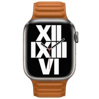 Apple Cinturino Leather Link Apple Watch | 38/40/41/42 mm - Taglia M/L - Golden Brown