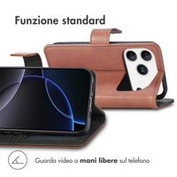 imoshion Cover a libro di Lusso Apple iPhone 17 Pro Max - Marrone