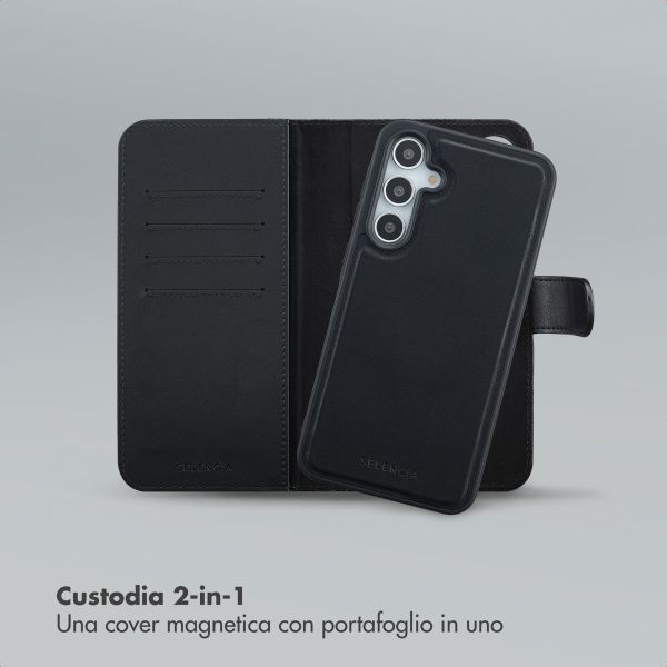 Selencia Libreria rimovibile Olyn con MagSafe Samsung Galaxy A35 / A55 - Nero