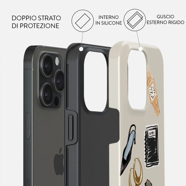 Burga Cover Posteriore Resistente con MagSafe Apple iPhone 15 Pro - Boss Babe