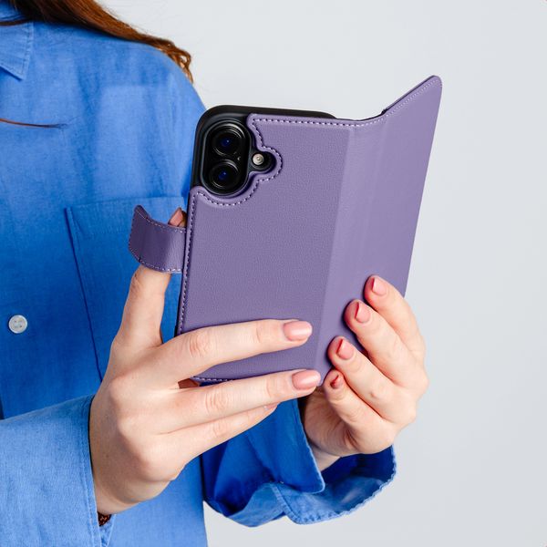 imoshion Cover a libro di lusso 2-in-1 rimovibile Apple iPhone 17e / 16e - Viola