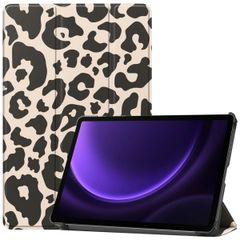 imoshion Cover Trifold Design Samsung Galaxy Tab S9 11.0 pollici / S10 Lite / S10 FE / S9 FE 10.9 pollici - Leopard