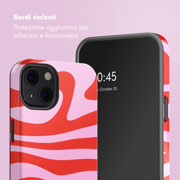 Selencia Cover posteriore Vivid con MagSafe Apple iPhone 13 - Dream Swirl Pink