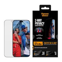 PanzerGlass Vetro temperato privacy Ultra Wide Fit FastFit in-a-box Apple iPhone 18 Pro Max