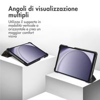 imoshion Cover Trifold Design Samsung Galaxy Tab A11 / A9 8.7 pollici - Black Marble