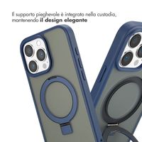 Accezz Cover con anello e supporto con MagSafe Apple iPhone 16 Pro Max - Blu