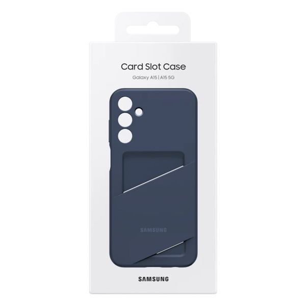 Samsung Cover Originale con Porta Carte Samsung Galaxy A15 (5G/4G) - Black & Blue