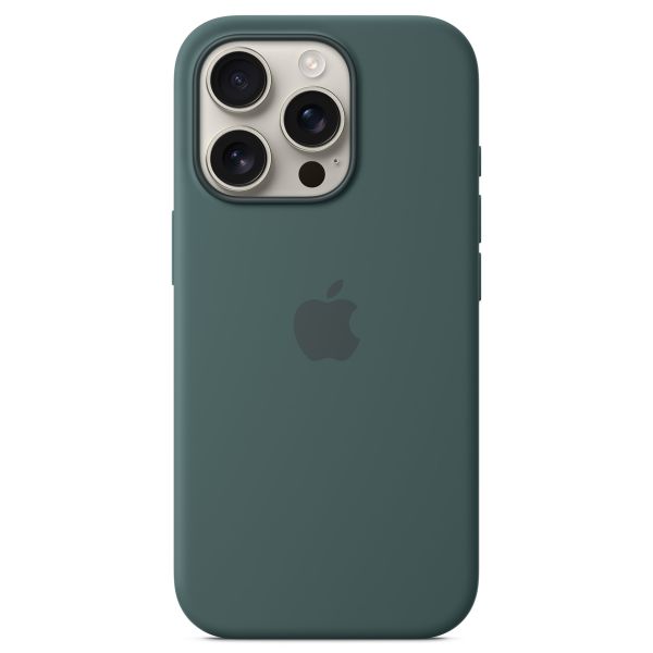 Apple Cover Posteriore in Silicone con MagSafe Apple iPhone 16 Pro - Lake Green