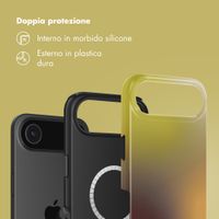Selencia Cover posteriore Vivid con MagSafe Apple iPhone Air - Gradient Olive Dust
