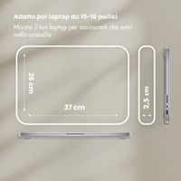Selencia Custodia per laptop Teddy 15-16 pollici - Sage Green