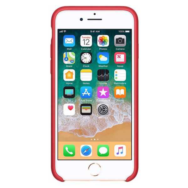 Apple Cover in Silicone Apple iPhone SE (2022 / 2020) / 8 / 7 - Red