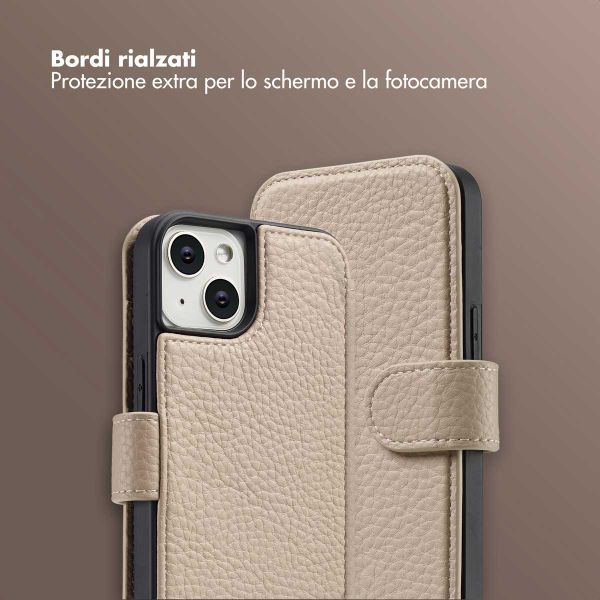 Selencia Cover Riva con MagSafe e cordino Apple iPhone 14 / 13 - Beige