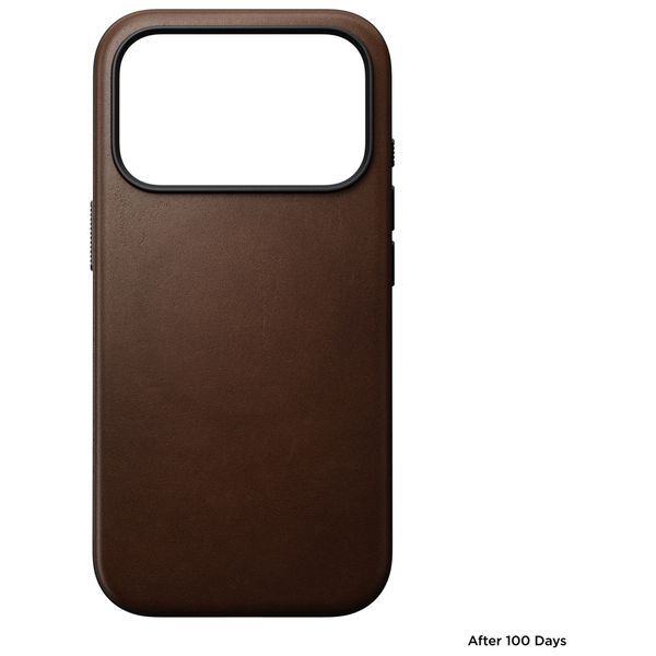 Nomad Cover in pelle moderna MagSafe Apple iPhone 18 Pro Max / 17 Pro Max - Brown
