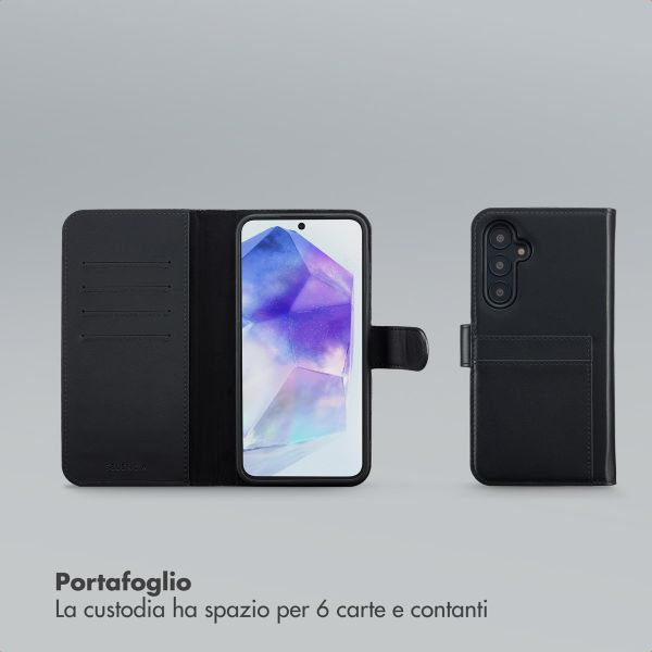Selencia Libreria rimovibile Olyn con MagSafe Samsung Galaxy A55 - Nero