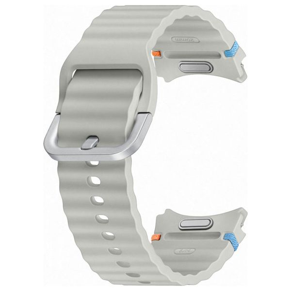 Samsung Cinturino Sport originale Samsung Galaxy Watch 4 / 5 / 6 / 7 / FE (20 mm) - Taglia S/M - Argento