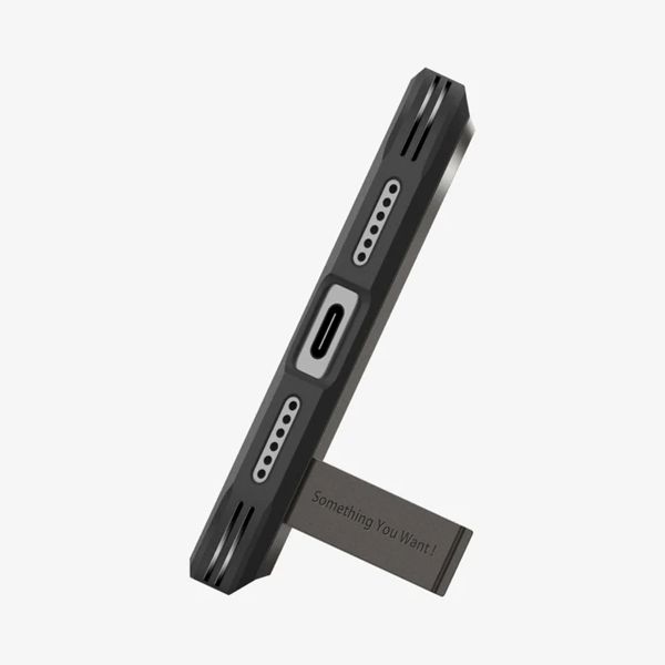Spigen Cover Posteriore Corazzata Tough con MagSafe Apple iPhone 17 Pro - Gunmetal