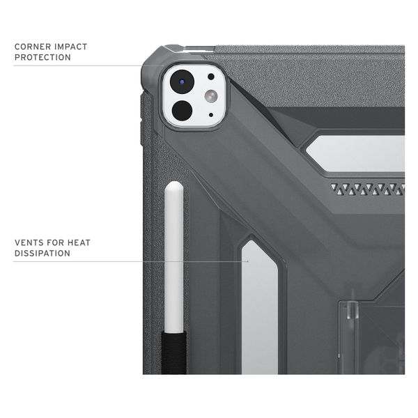 UAG Custodia posteriore Scout Plus con supporto Apple iPad Pro 13 (2025) M5 / (2024) M4 - Ash