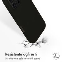 Accezz Cover in silicone liquido con MagSafe Apple iPhone 16 Pro - Nero