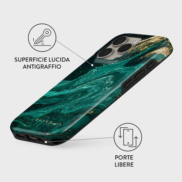 Burga Cover Posteriore Resistente Apple iPhone 16 Pro Max - Emerald Pool