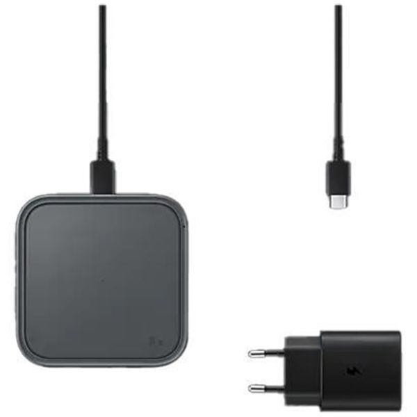 Samsung ﻿Wireless Charger Pad - Caricatore wireless - Con adattatore e cavo di ricarica - 15 Watt - Nero