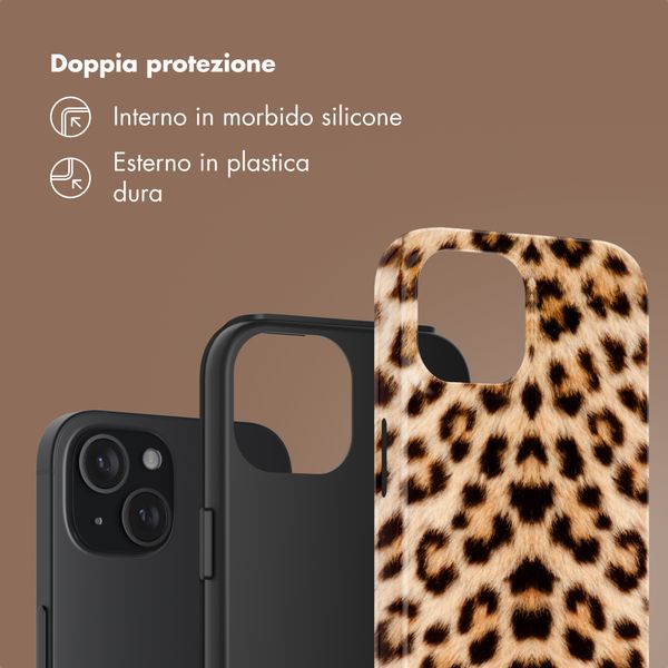 Selencia Cover Posteriore Vivid Apple iPhone 15 - Wild Leo