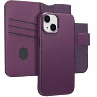 Accezz Cover in pelle 2 in 1 con MagSafe Apple iPhone 14 - Heath Purple