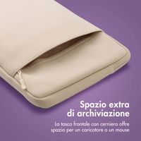 imoshion Cover per laptop 13 pollici - Laptopsleeve con tasca - Sandstone