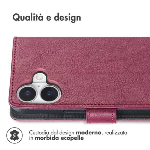 imoshion Cover a libro di Lusso Apple iPhone 17 - Bordeaux