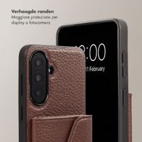 Selencia Cover per telefono Sera con cordino e portacarte a busta Samsung Galaxy A37 (5G) - Chocolate Brown