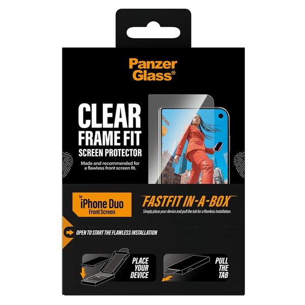 PanzerGlass Vetro temperato privacy Ultra Wide Fit FastFit in-a-box Apple iPhone Duo