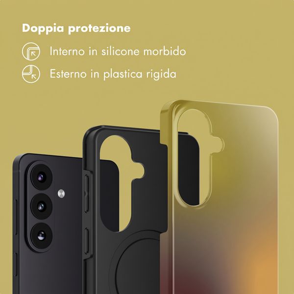 Selencia Cover posteriore Vivid con MagSafe Samsung Galaxy S26 FE - Gradient Olive Dust