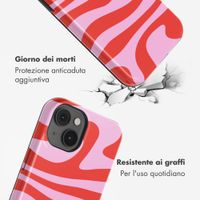Selencia Cover posteriore Vivid con MagSafe Apple iPhone 14 - Dream Swirl Pink