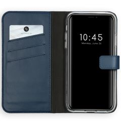 Selencia Cover a libro in vera pelle Apple iPhone 11 - Blu