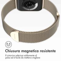 imoshion Cinturino milanese magnetico Apple Watch | 44/45/46/49 mm - Taglia S - Starlight