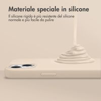 Accezz Cover Posteriore in Silicone Liquido Samsung Galaxy A37 (5G) - Stone