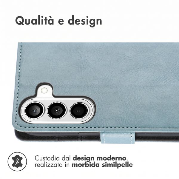 imoshion Cover a libro di Lusso Samsung Galaxy A27 (5G) - Azzurro