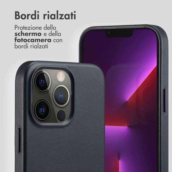 Accezz Cover in Pelle con MagSafe Apple iPhone 13 Pro - Onyx Black